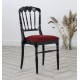  Chaise Napoleon III Noire assise Rouge