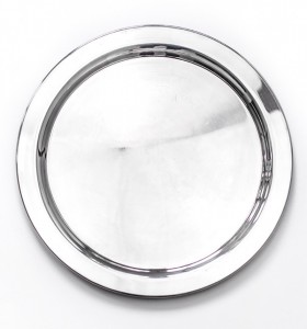 location plateau rond inox