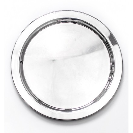 location plateau rond inox