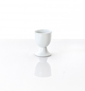 VENTE : Coquetier Blanc en porcelaine 