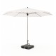  Parasol rond Bali Ø 300 toile Blanc perlé