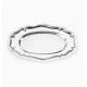  Plat ovale Vintage en Inox 40 x 26 cm