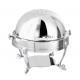  Chafing Dish Roll-Top Rond Argent (Bac Gasto inclus)