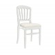  Chaise Napoleon III Blanche assise Blanche