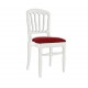  Chaise Napoleon III Blanche assise Rouge